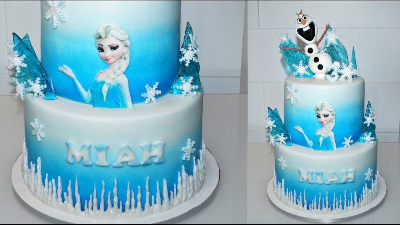 Những Mẫu Bánh Kem Sinh Nhật Ngộ Nghĩnh: Doremon, Bikini, Anna - Elsa